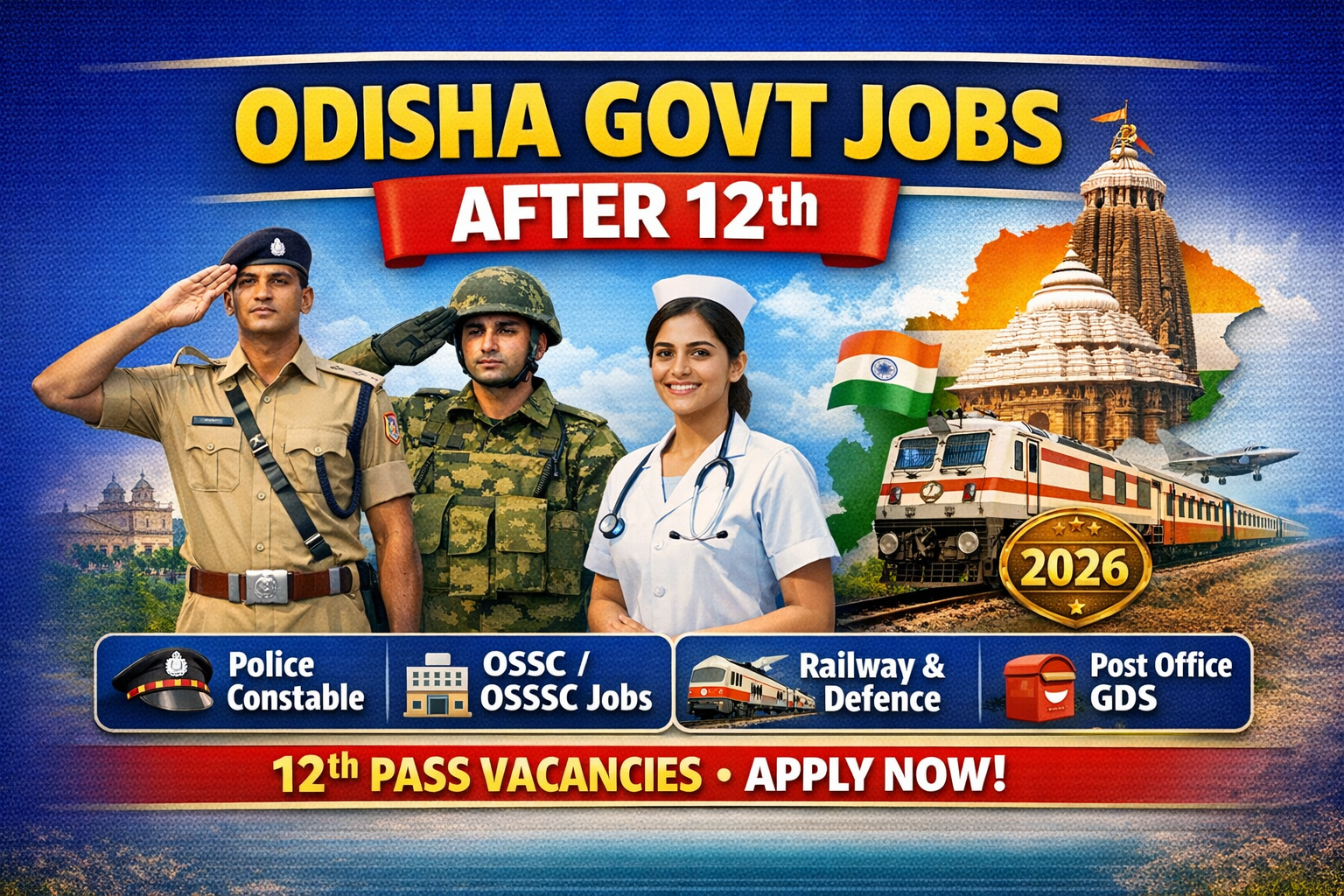 Odisha Govt Jobs After 12th