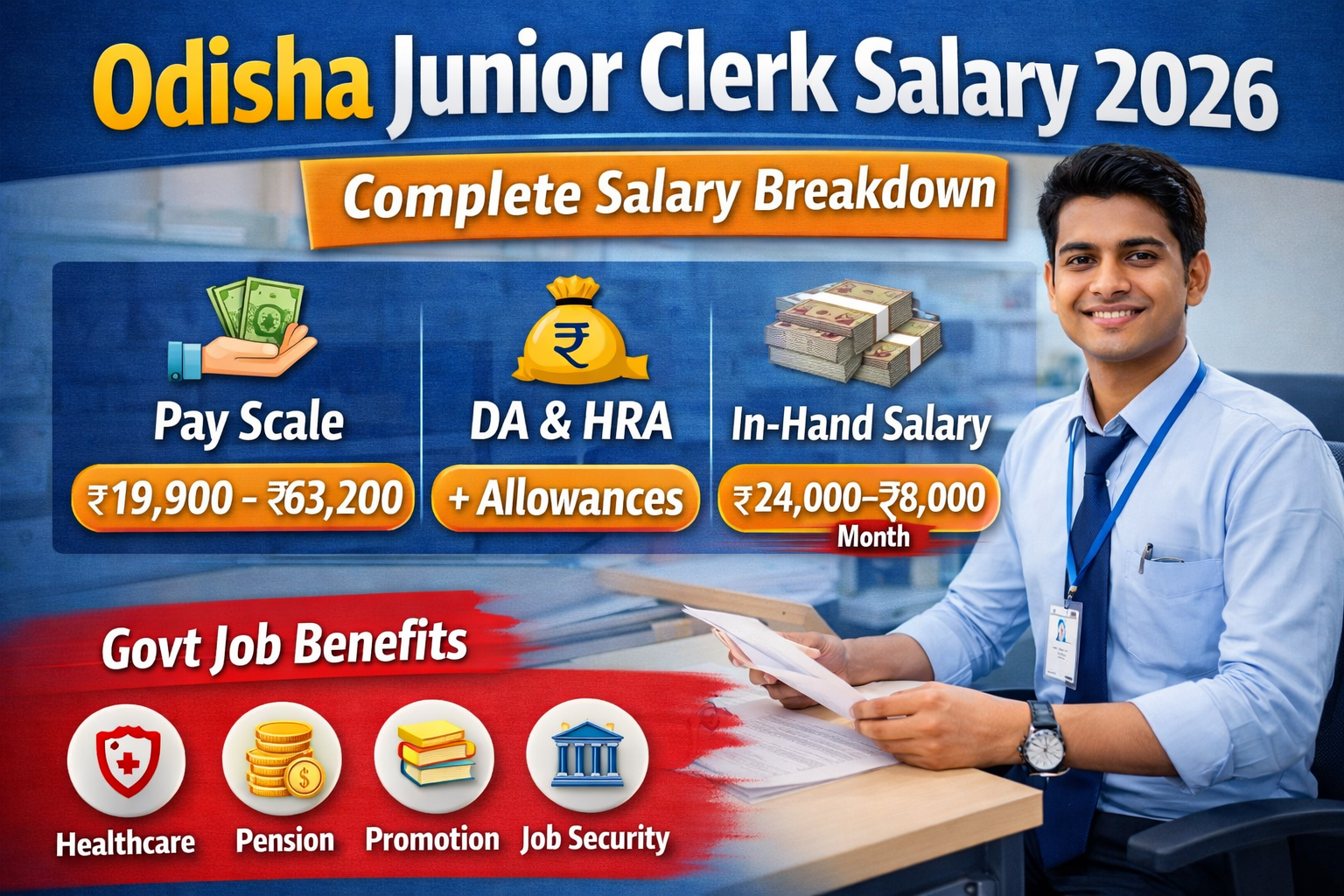 Odisha Junior Clerk Salary 2026