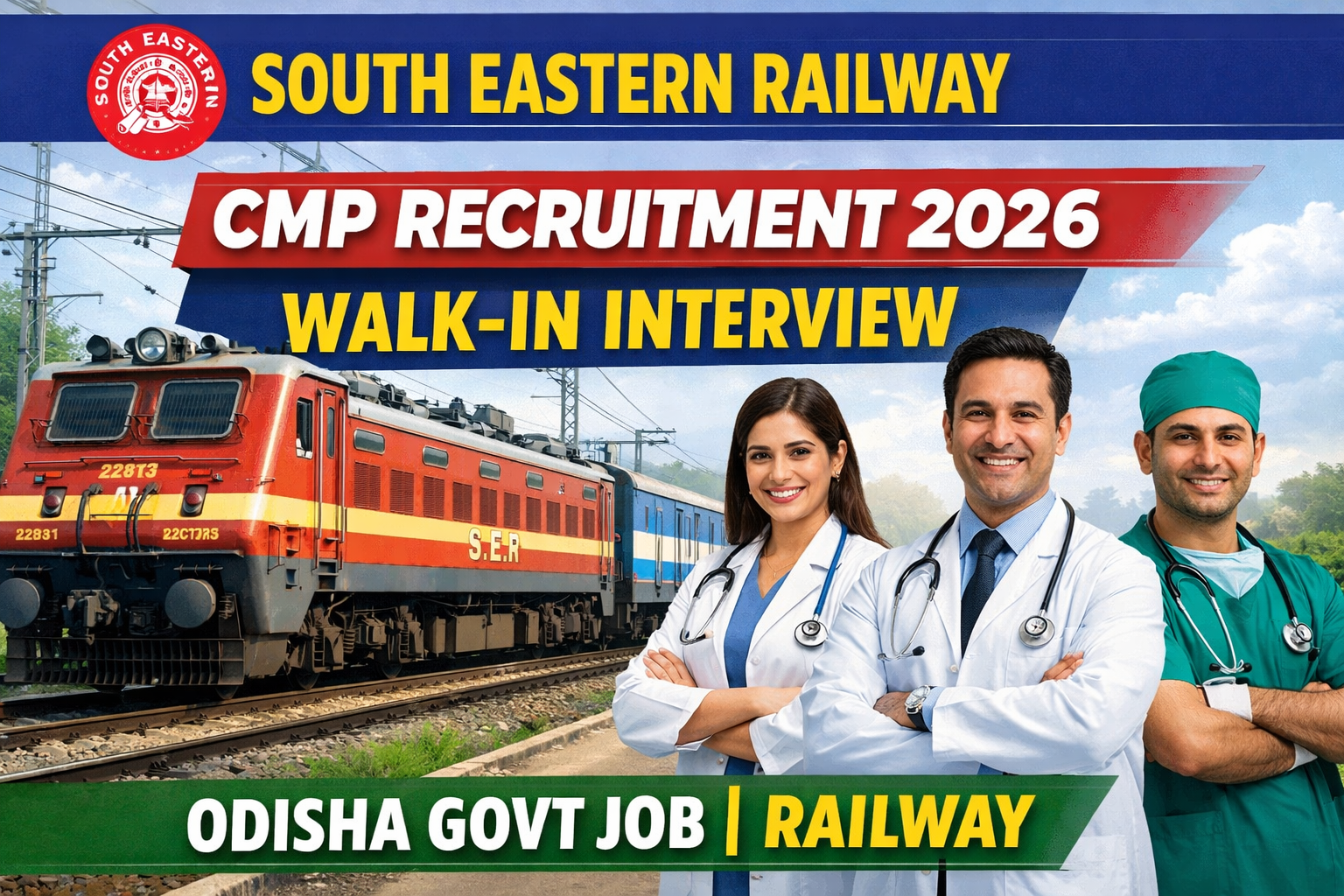 South Eastern Railway CMP Recruitment 