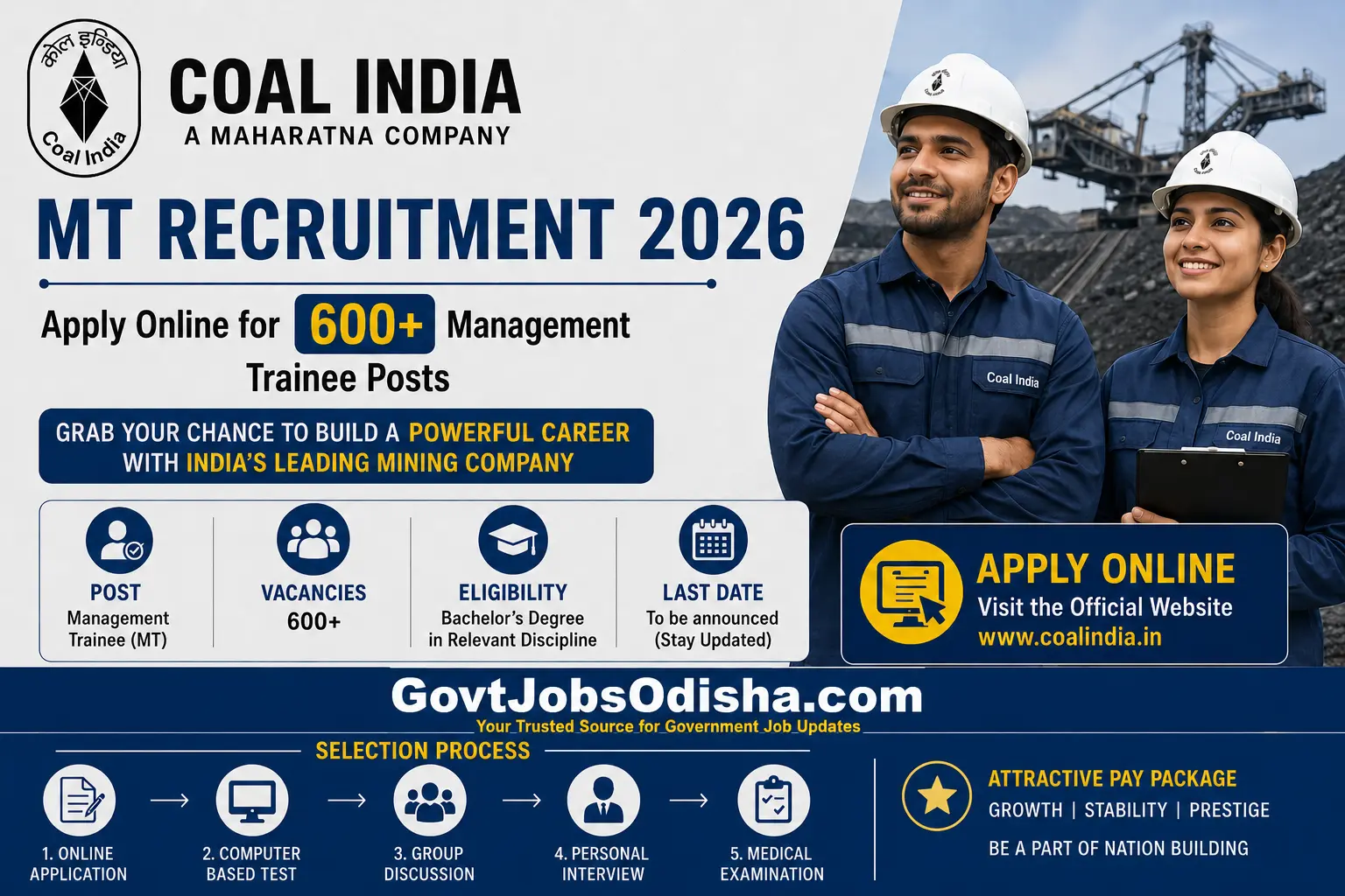 Coal India MT Recruitment 