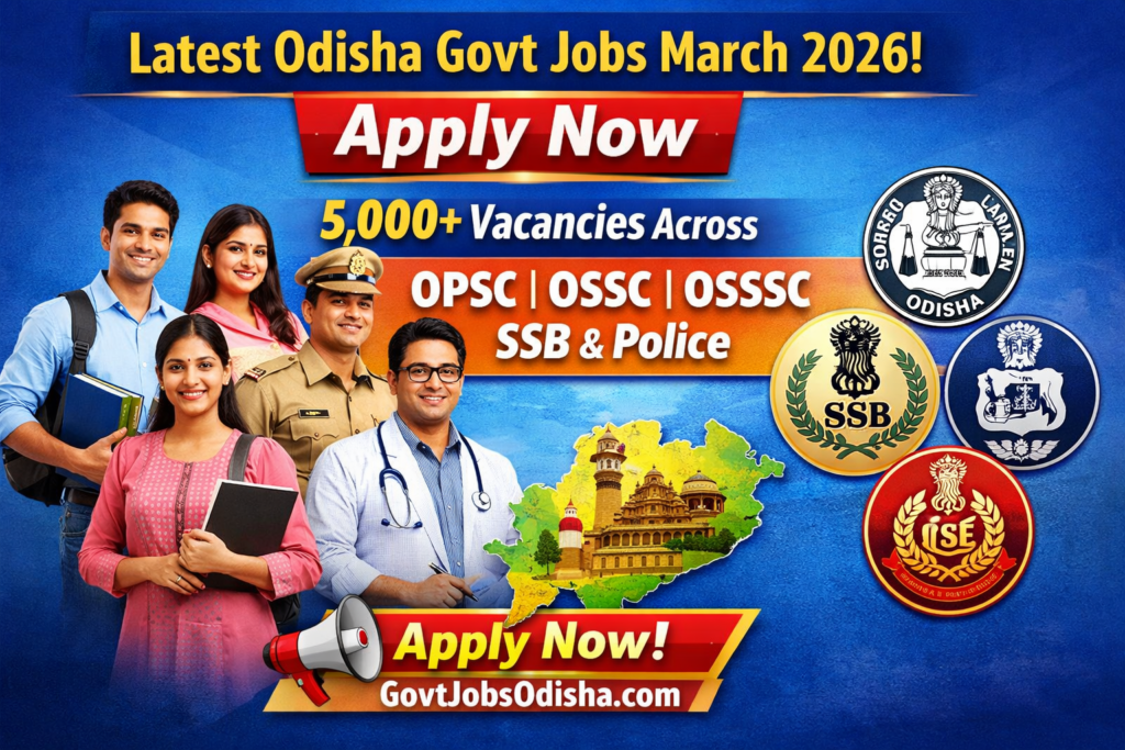 Latest Odisha Govt Jobs