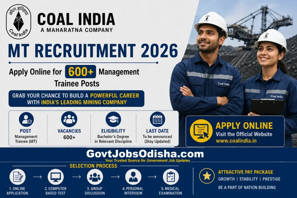 Coal India MT Recruitment